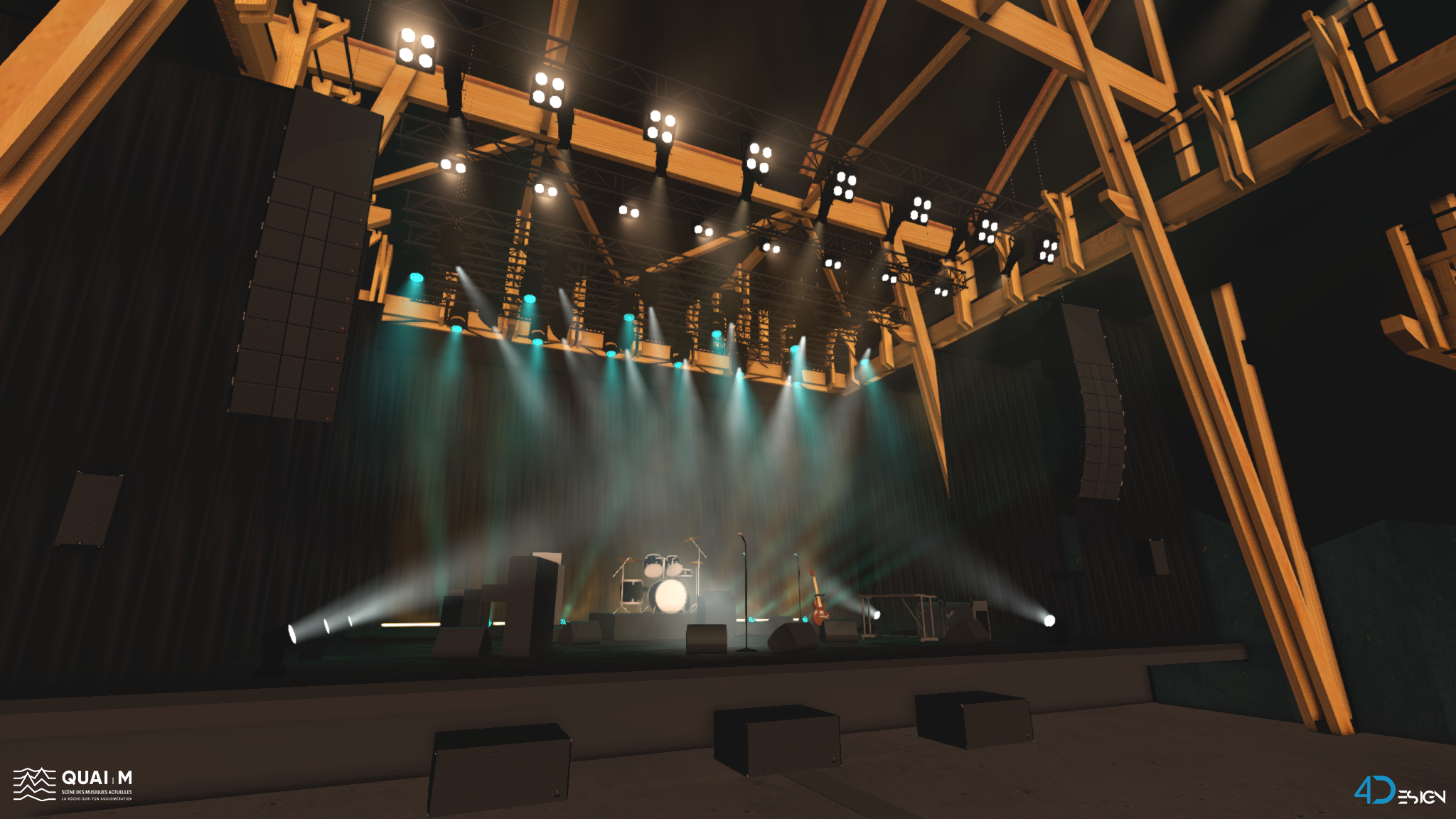 4Design - Modélisation de salle Quai M 2022 - Delta