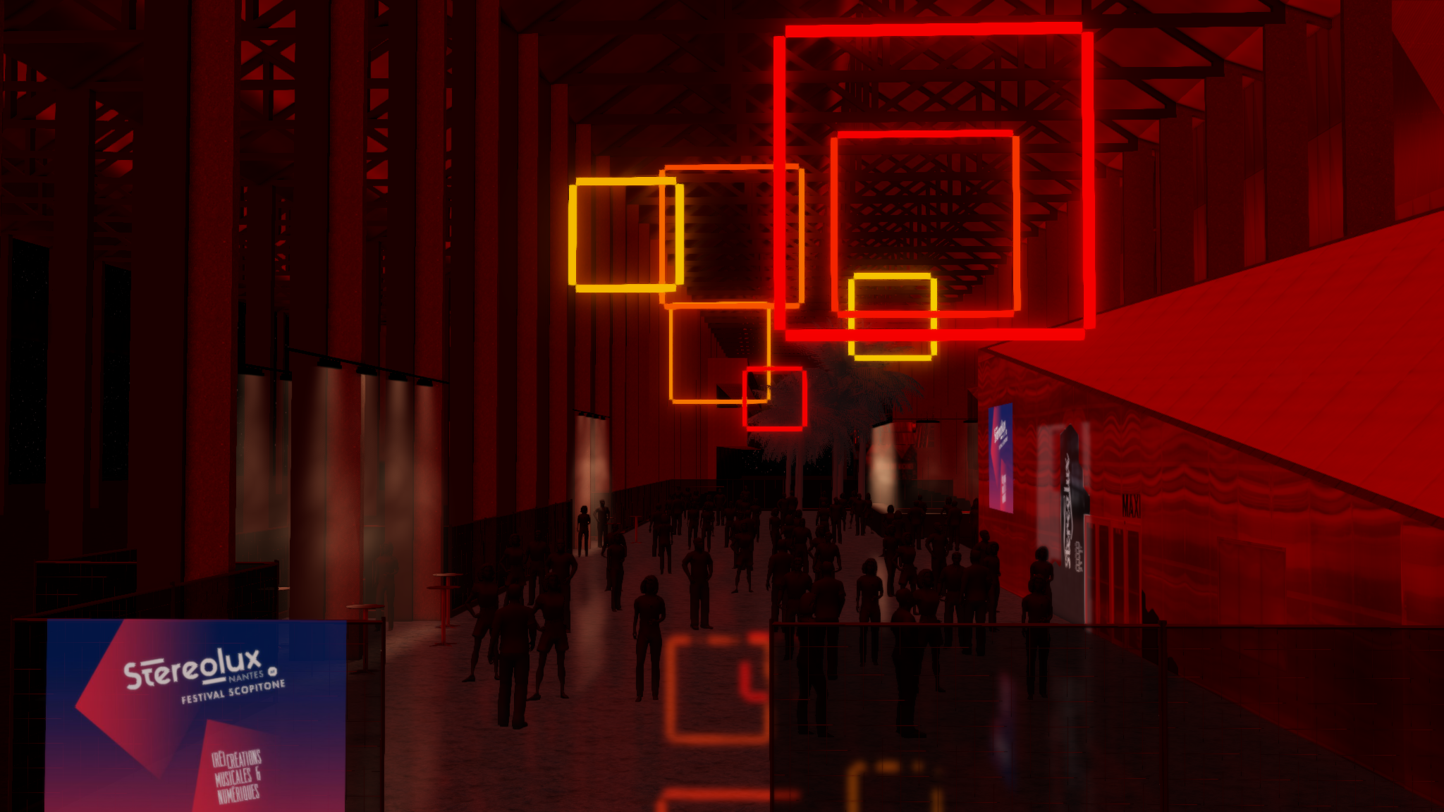 SCENO carre V - nefs 0 - red