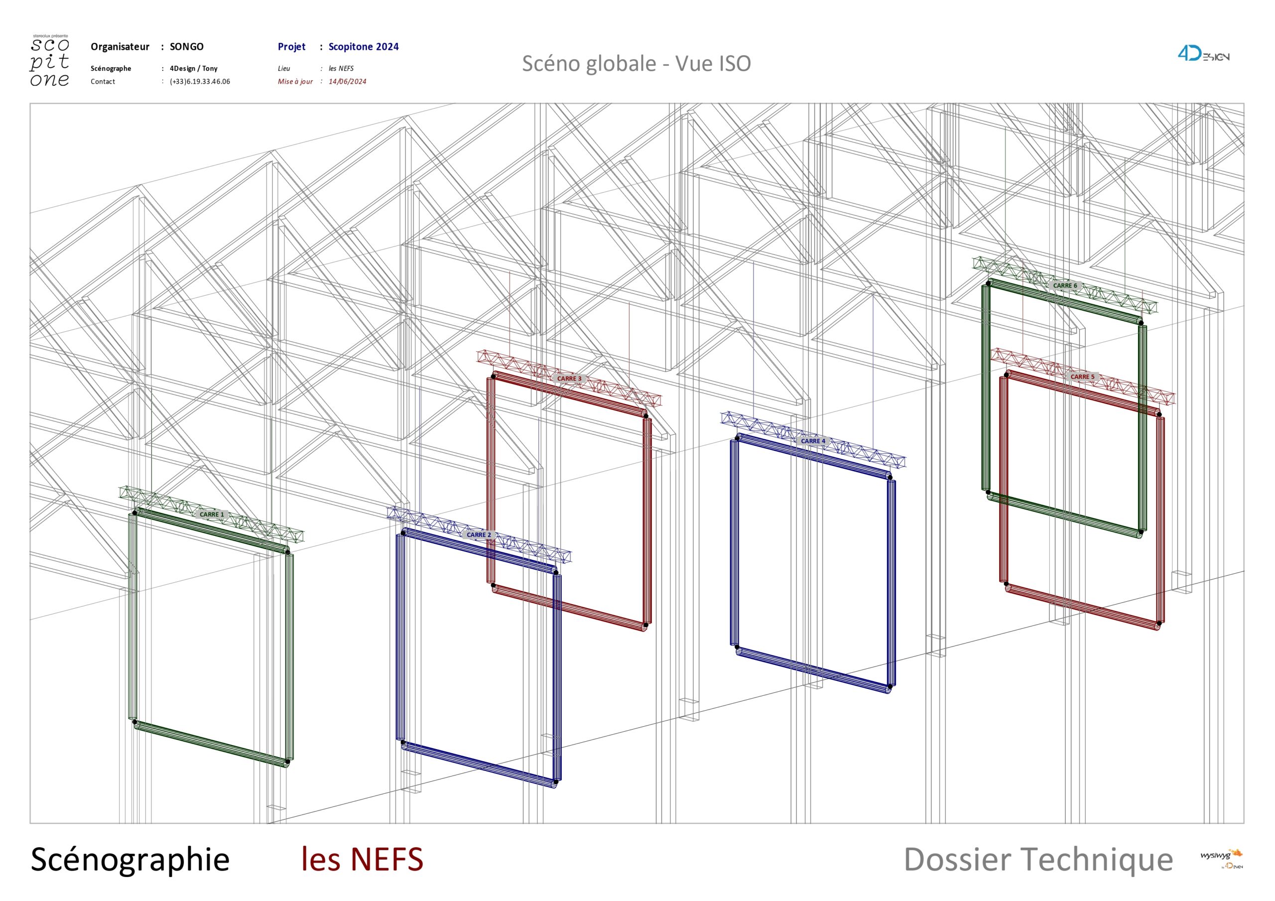 Scéno globale - Vue ISO